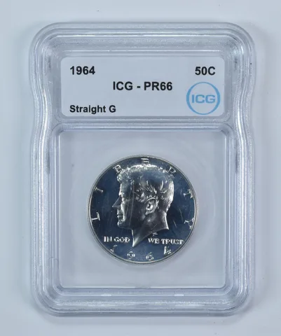 1964 Kennedy Half Dollar Straight G PR66 ICG