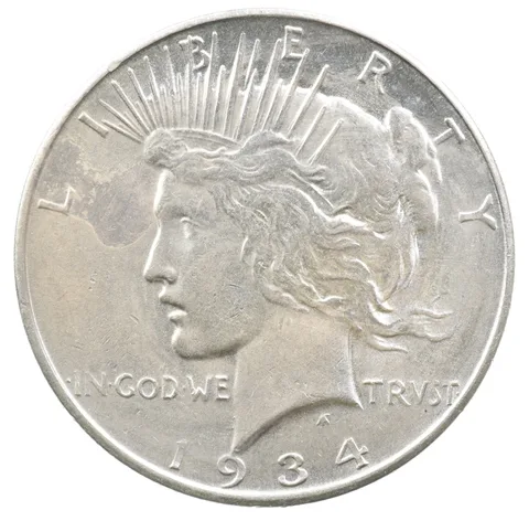 1934-D Peace Silver Dollar *1898