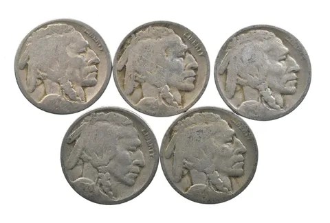 BETTER Lot Worn Date 1929-D 1927-D 1928-S 1927-D Buffalo Nickel Collection *171