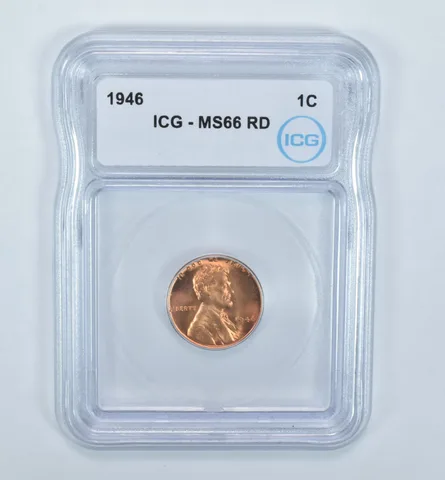 1946 Lincoln Wheat Cent MS66 RD ICG