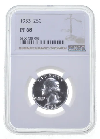 1953 Washington Quarter PF68 NGC PR Proof