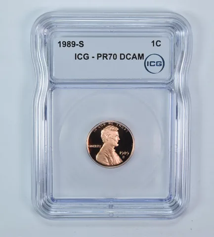 1989-S Lincoln Memorial Cent PR70 DCAM ICG