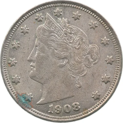 1908 Liberty V Nickel *2032
