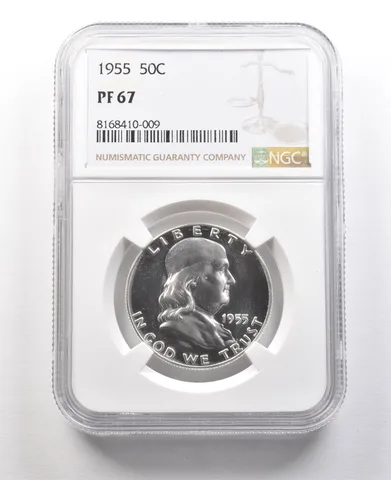 1955 Franklin Half Dollar PF67 NGC Great Contrast *8949