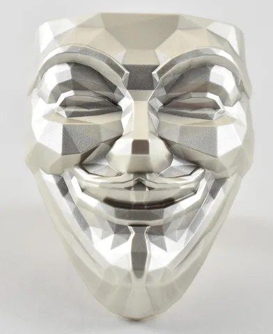 2 Oz Silver V For Vendetta Guy Fawkes Mask
