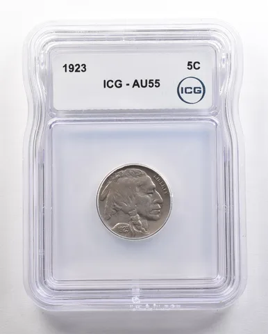 1923 Indian Head Buffalo Nickel AU55 ICG *4432
