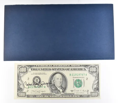 1990 $100 New York NY FRN Green Seal Courtesy Signature a0945