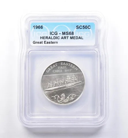 1966 So Called Half Dollar Great Eastern MS68 ICG *8458