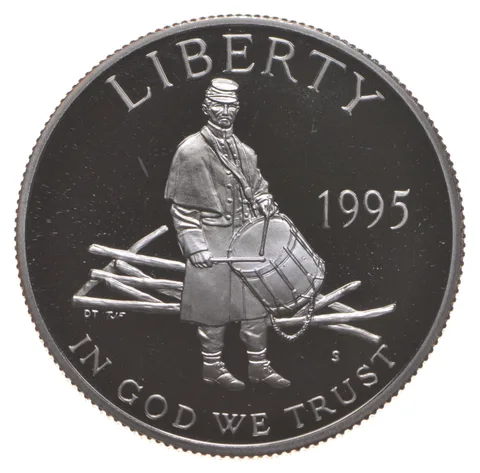 1995-S Proof Civil War Drummer Boy Commemorative Half Dollar