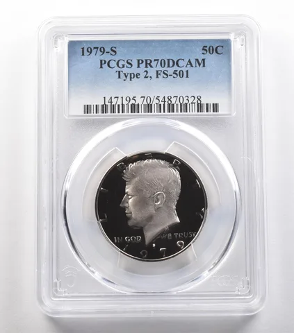 1979-S Kennedy Half Dollar Type 2 FS-501 PR70 DCAM PCGS *4836