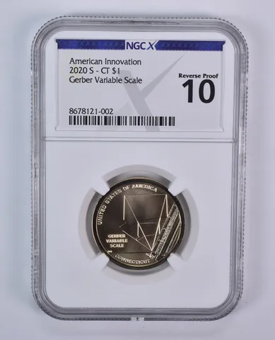 2020-S Innovation $1 Gerber Variable Scale CT Reverse Proof 10 NGC X NGCX