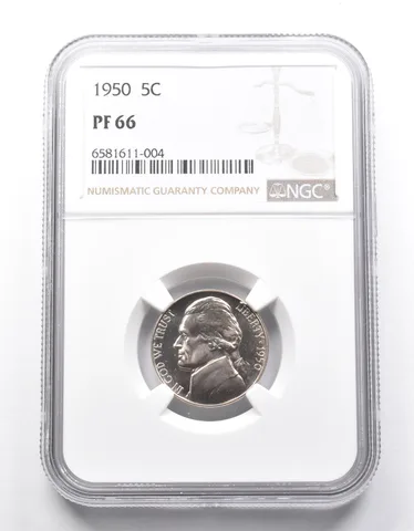 PF66 1950 Jefferson Nickel NGC *0015