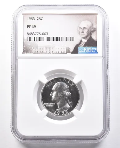 1953 Washington Quarter PF69 NGC Special Label