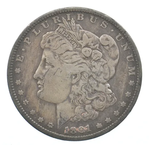 Early - 1891-O Morgan Silver Dollar - 90% US Coin *005
