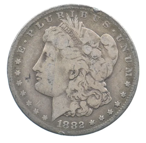 Early - 1882-S Morgan Silver Dollar - 90% US Coin *973