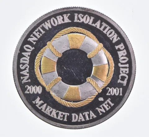 1 Oz Silver Round Nasdaq Network Isolation Project *2312