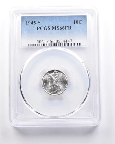 1945-S Mercury Dime MS66 FB PCGS a4604