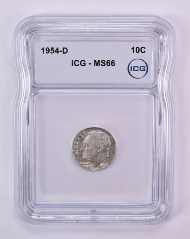 1954-D Roosevelt Dime MS66 ICG