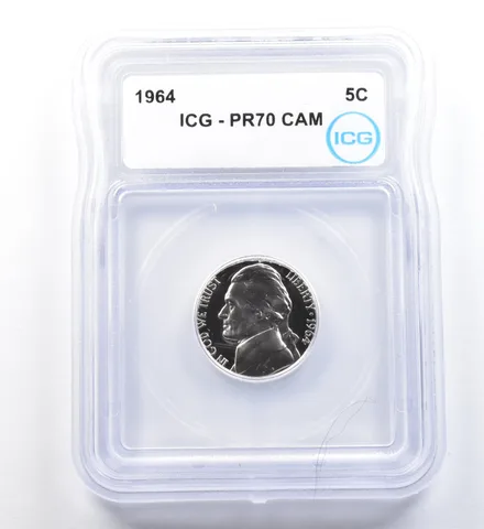 1964 Jefferson Nickel PR70 CAM ICG *1174