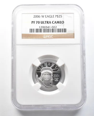 2006-W $25 American Platinum Eagle 1/4 Oz Platinum PF70 UCAM NGC