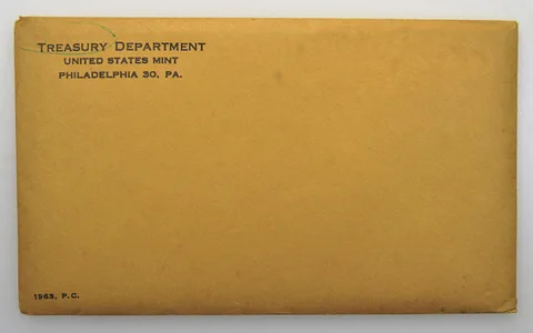 1963 Proof Set with Original Envelope & Flatpack (5 Coins)