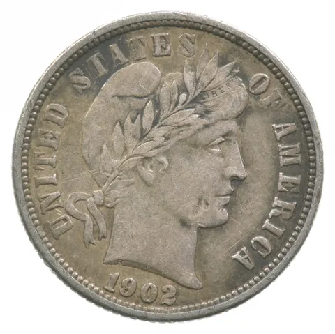 1902-O Barber Dime *8333