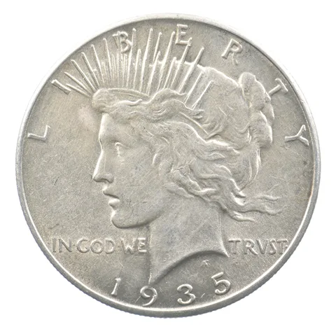 1935 Peace Silver Dollar *6698