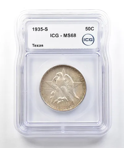 1935-S Texas Commemorative Half Dollar MS68 ICG *3247