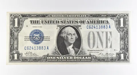 1928 $1 Silver Certificate Blue Seal Fr#1600 *0453