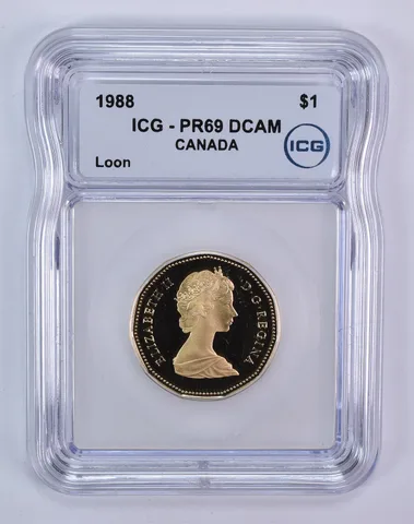 1988 Canada 1 Dollar Loon PR69 DCAM ICG