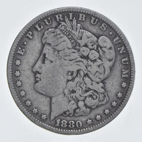 Early - 1880 Morgan Silver Dollar - 90% US Coin *831