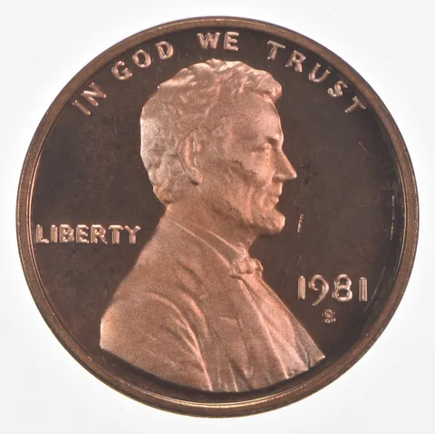1981-S Lincoln Memorial Cent Type 1 Proof
