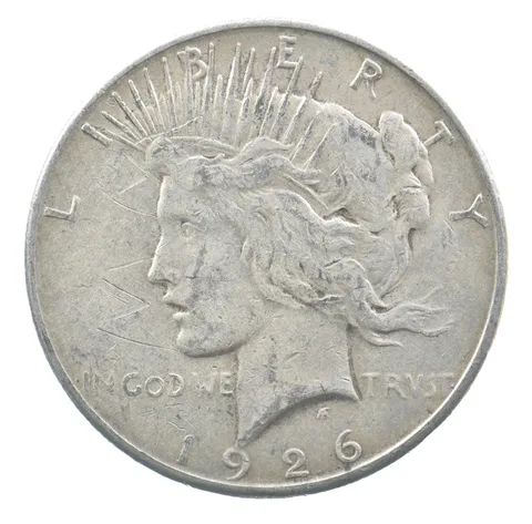1926-S Peace Silver Dollar "Good Luck Helen 53" Counterstamp *0827