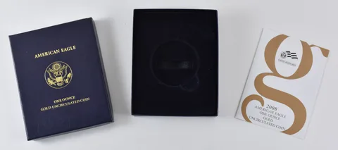 OGP 2008-W Gold Eagle 1 Oz Uncirculated Burnished BOX & COA - NO COIN