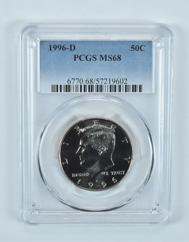 1996-D Kennedy Half Dollar MS68 PCGS Blue Label