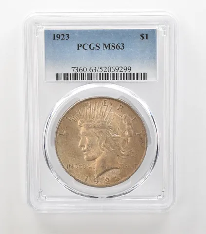 1923 Peace Silver Dollar MS63 PCGS Beautiful Tone *6902