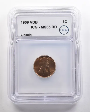 1909 VDB Lincoln Wheat Cent MS65 RD ICG *4448