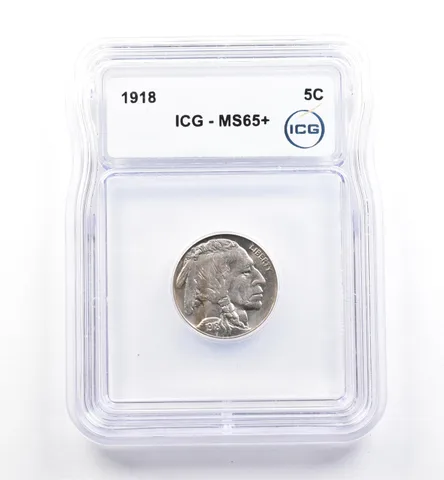 1918 Indian Head Buffalo Nickel MS65+ ICG *9944