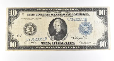 1914 $10 New York NY FRN Large Note Blue Seal *2801