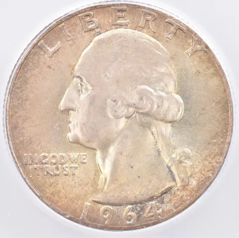 1964 Washington Quarter MS66 ICG Beautiful Tone *1625