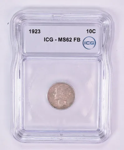 1923 Mercury Dime MS62 FB ICG Beautiful Tone a1198