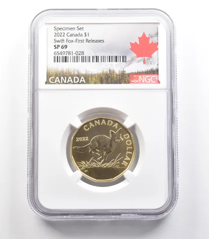 2022 Canada 1 Dollar Specimen Set Swift Fox First Releases SP69 NGC *2470
