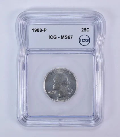 1988-P Washington Quarter MS67 ICG