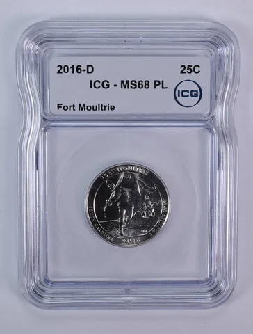 2016-D Washington Quarter ATB Fort Moultrie MS68 PL ICG