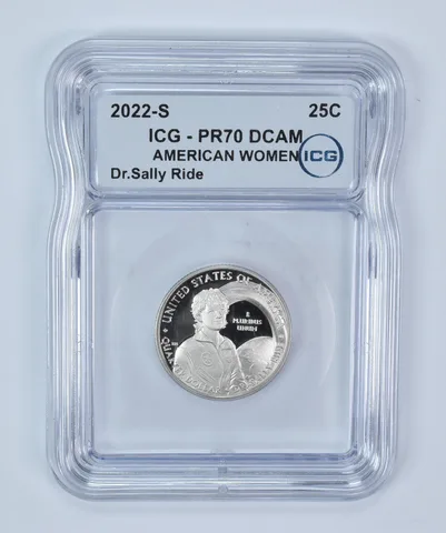2022-S American Women Quarter Dr Sally Ride PR70 DCAM ICG