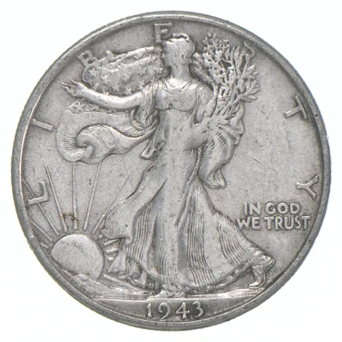 1943-S XF Walking Liberty Half Dollar 90% Silver