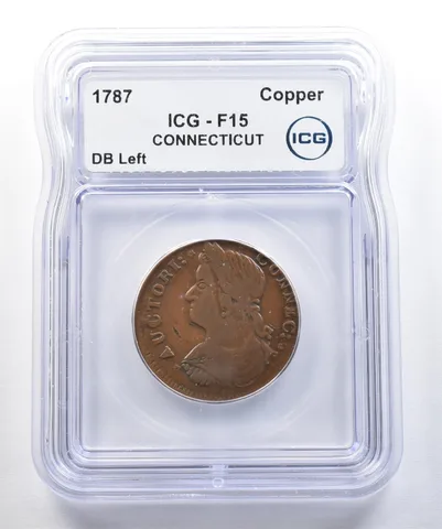 1787 Connecticut Copper DB Left F15 ICG *7796