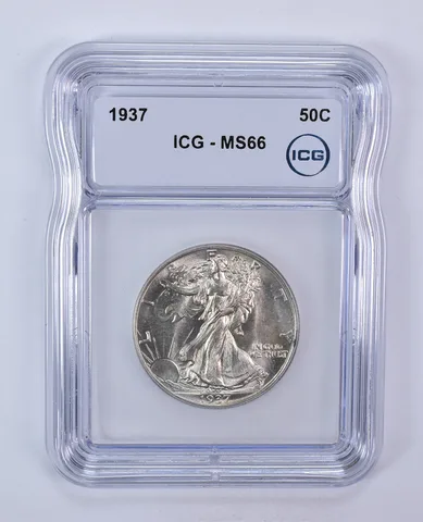 1937 Walking Liberty Half Dollar MS66 ICG