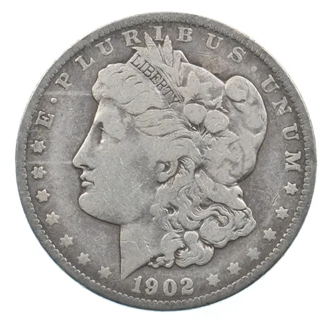 Early - 1902 Morgan Silver Dollar - 90% US Coin *827