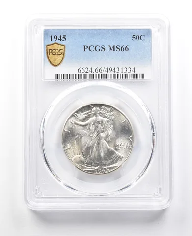 1945 Walking Liberty Half Dollar MS66 PCGS a3053